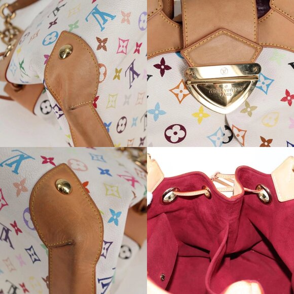 LOUIS VUITTON Monogram Multicolor Ursula Tote Bag White M40123 LV Auth PP786V - Picture 14 of 15